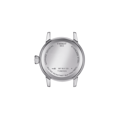 Tissot Classic Dream Black Dial Stainless Steel Womens Quartz Watch T1292101105300
