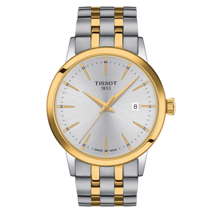 Tissot Classic Dream Silver Dial Two Tone Mens Quartz Watch T1294102203100