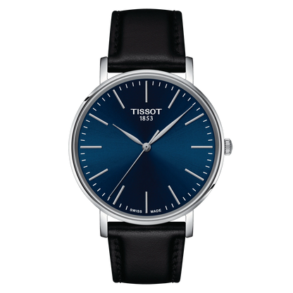 Tissot Everytime Gent Blue Dial Stainless Steel Mens Quartz Watch T1434101604100