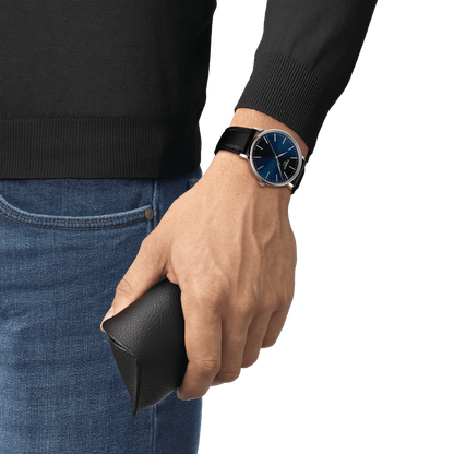 Tissot Everytime Gent Blue Dial Stainless Steel Mens Quartz Watch T1434101604100