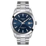 Tissot Gentleman Powermatic 80 Silicium Blue Dial Stainless Steel Mens Watch T1274071104100