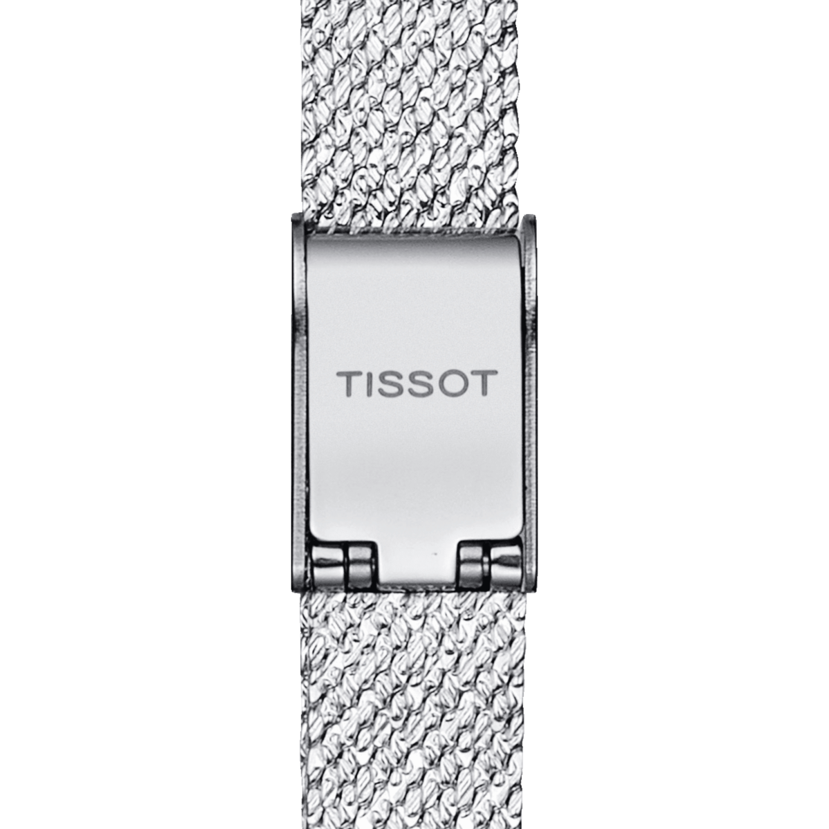 Tissot Lovely Square Silver Diamond Set Dial Stainless Steel Womens Quartz Watch T0581091103600