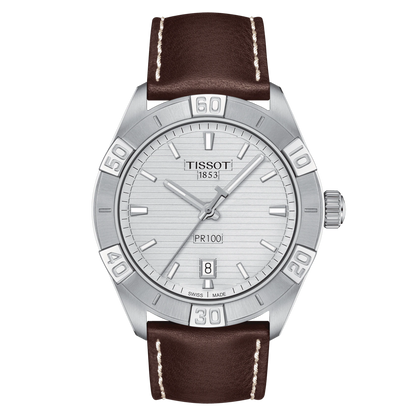 Tissot PR 100 Sport Silver Dial Stainless Steel Mens Quartz Watch T1016101603100