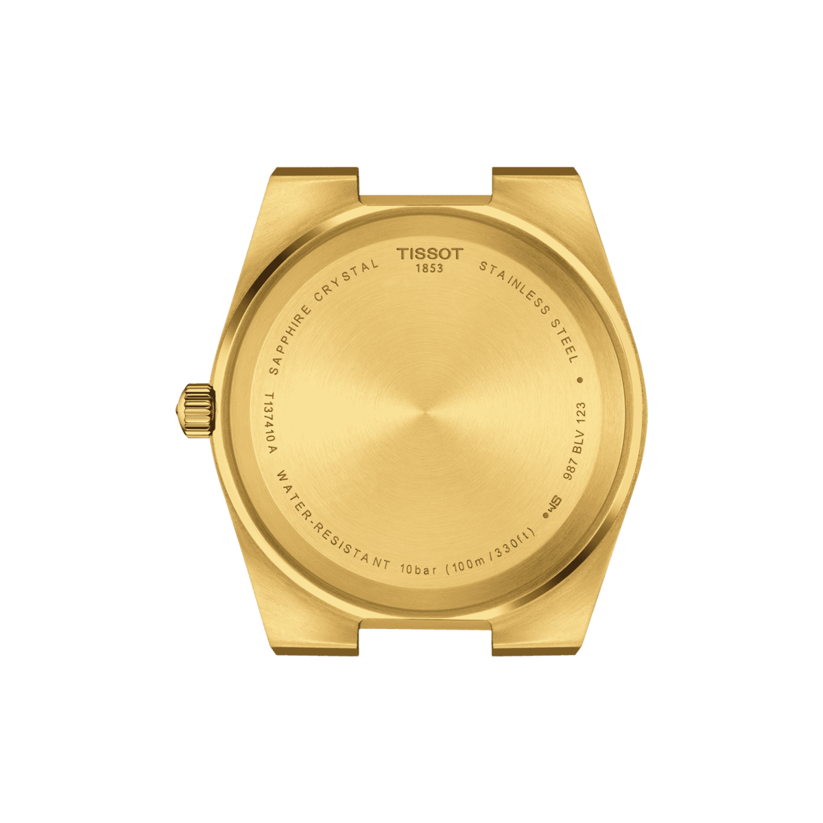 Tissot PRX Champagne Dial PVD Gold Plated Mens Quartz Watch T1374103302100