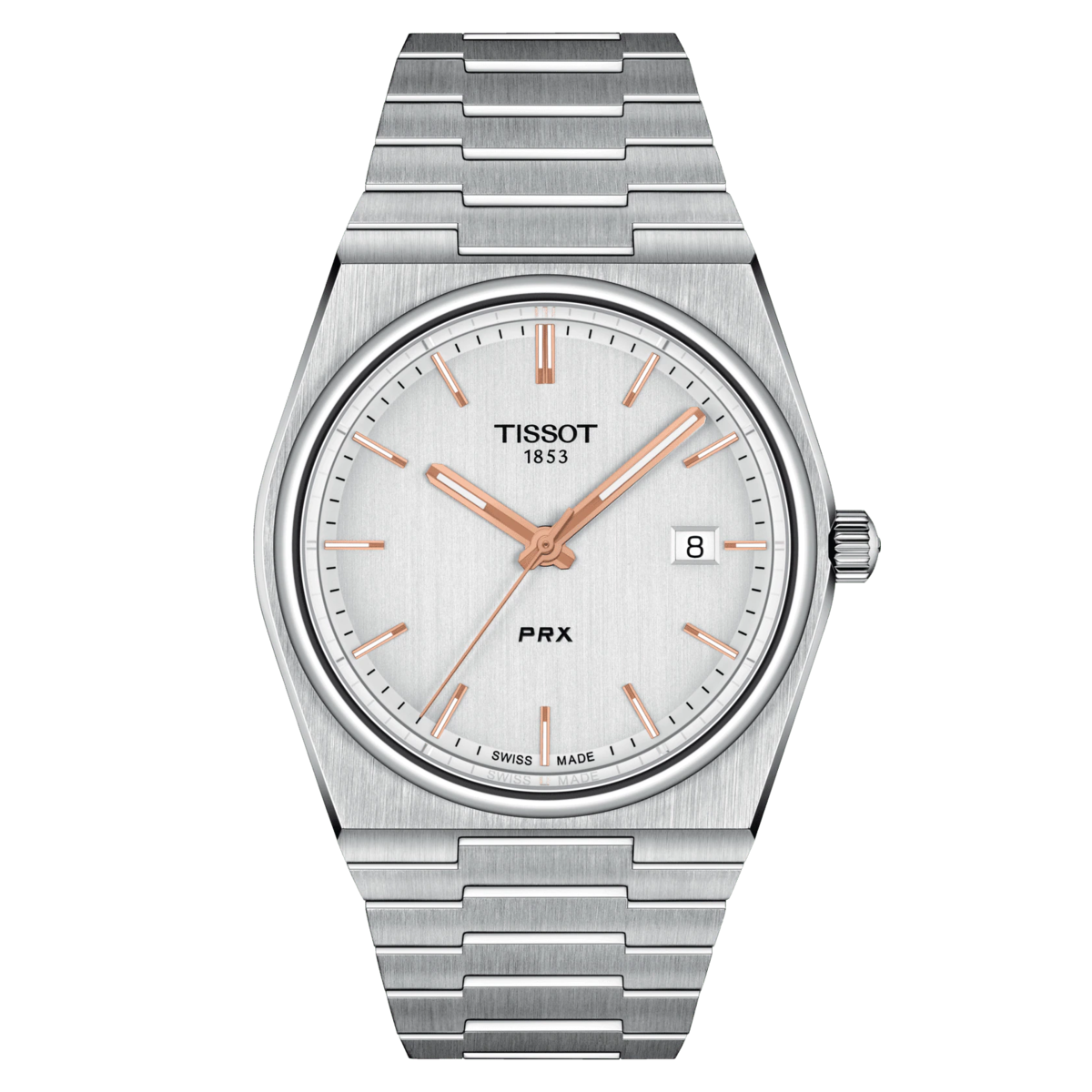 Tissot PRX Silver Dial Stainless Steel Mens Quartz Watch T1374101103100