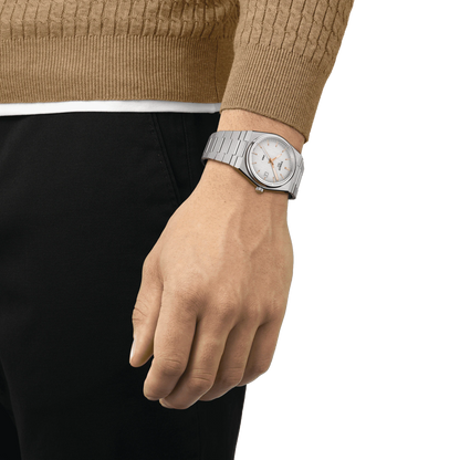 Tissot PRX Silver Dial Stainless Steel Mens Quartz Watch T1374101103100