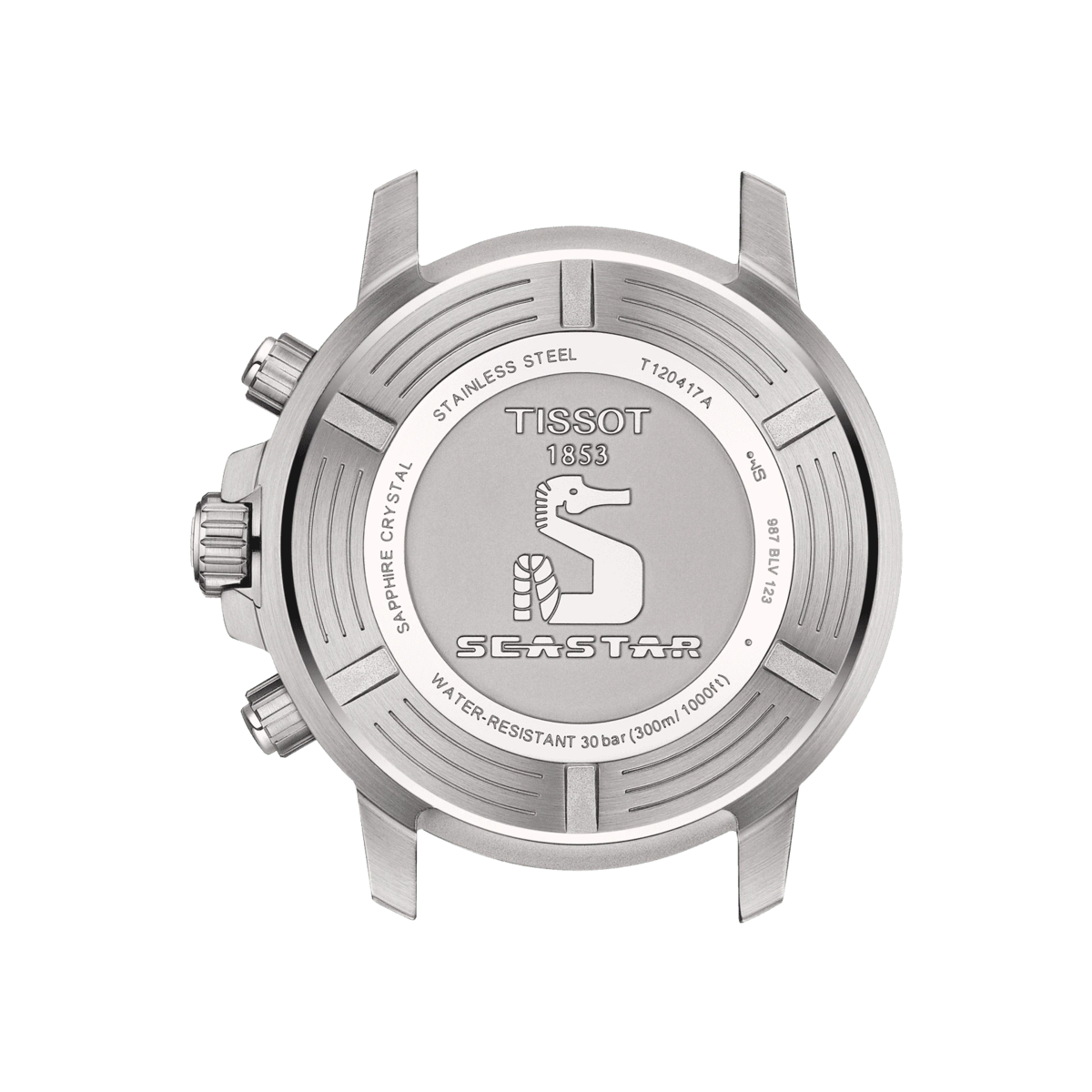 Tissot Seastar 1000 Black Dial Stainless Steel Mens Quartz Chronograph Watch T1204171105100
