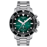 Tissot Seastar 1000 Green Dial Stainless Steel Mens Quartz Chronograph Watch T1204171109101