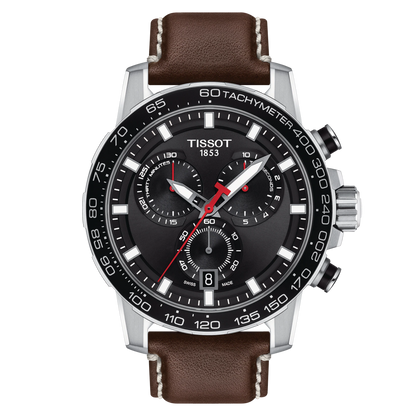 Tissot Supersport Chrono Black Dial Stainless Steel Mens Quartz Chronograph Watch T1256171605101