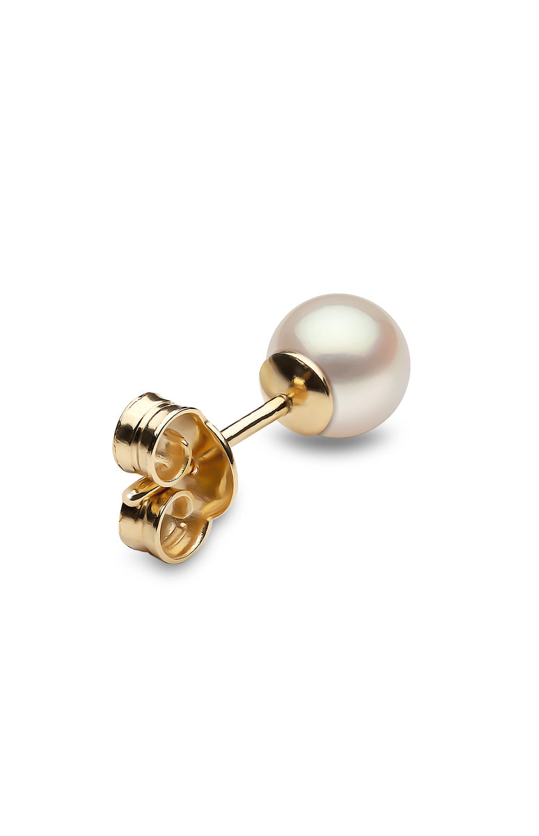 YOKO London 18ct Gold 5mm Cultured Freshwater Pearl Stud Earrings