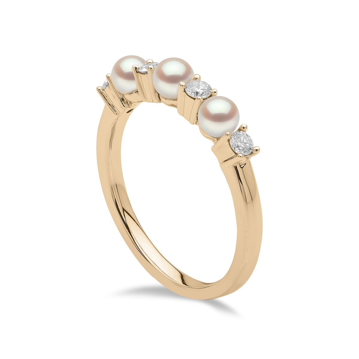 YOKO London Eclipse 18ct Gold, Pearl & Diamond Set Ring