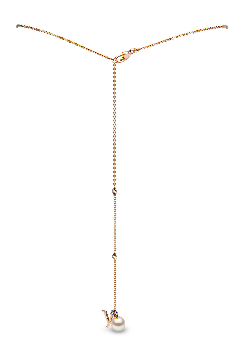 YOKO London Trend 18ct Gold, Pearl & Diamond Set Necklace