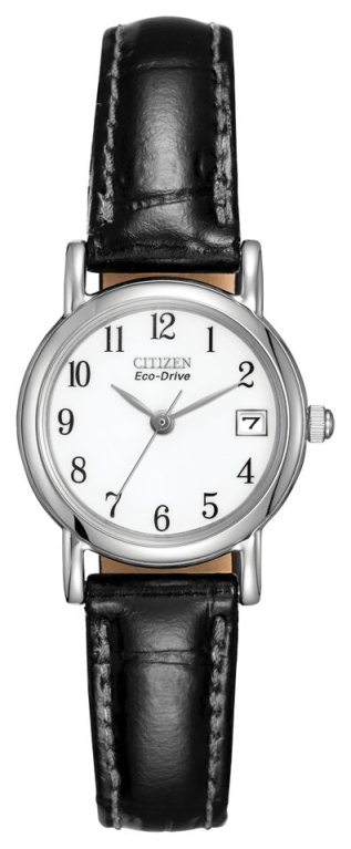 Citizen Eco-Drive White Dial Stainless Steel Womens Watch EW1270-06A