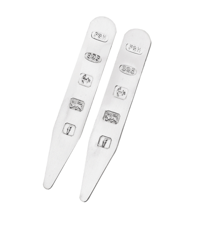 Sterling Silver Collar Stiffeners 8355