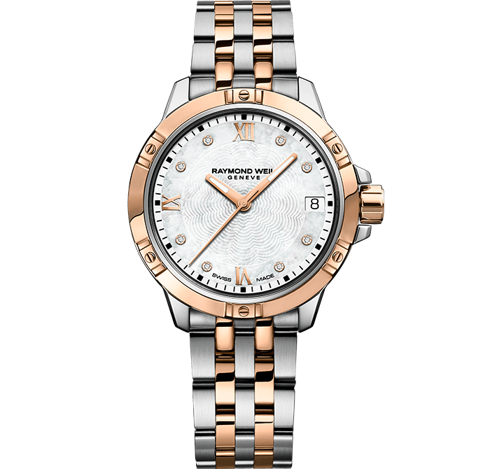 Raymond Weil Tango Mother of Pearl Dial Two Tone Womens Quartz Watch 5960-SP5-00995