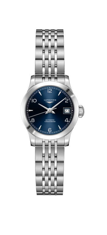 Longines Record Blue Dial Stainless Steel Womens Watch L23204966