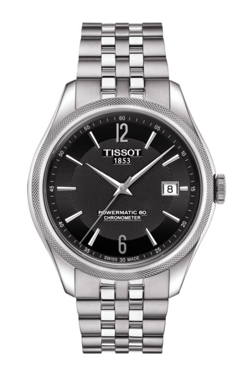 Tissot Ballade Black Dial Stainless Steel Powermatic 80 COSC Chronometer Mens Watch T1084081105700