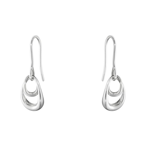 Georg Jensen OFFSPRING Sterling Silver Drop Hook Earrings 10012312