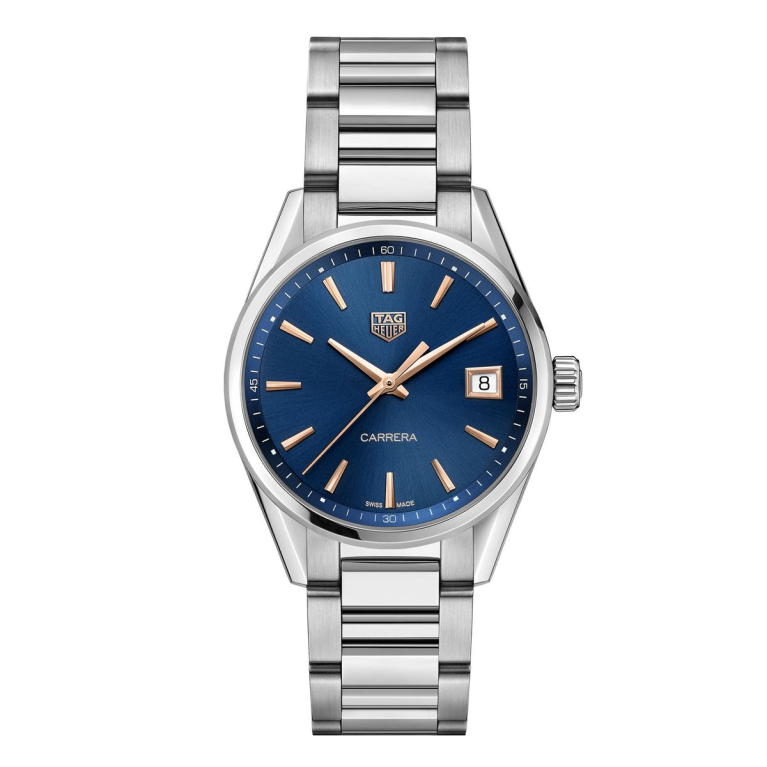 TAG Heuer Carrera Blue Dial Stainless Steel Womens Quartz Watch WBK1312.BA0652