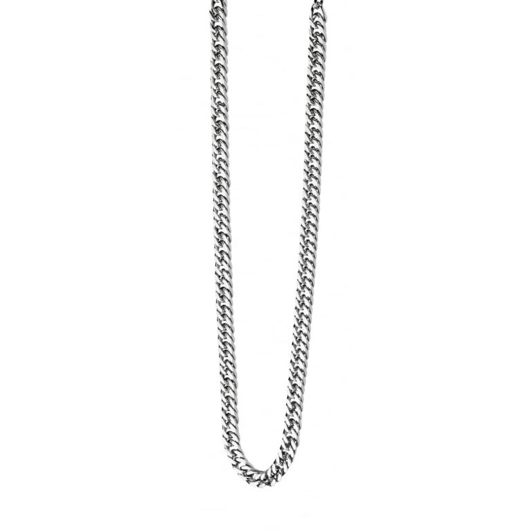 Fred Bennett The Maverick Polished Stainless Steel Large Link Curb Chain Necklet N3224