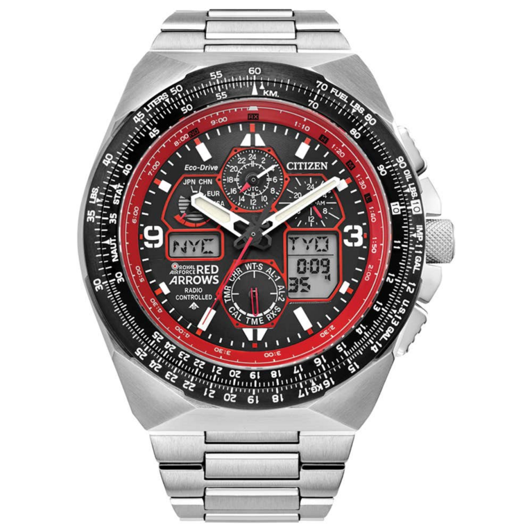 Citizen Eco-Drive Red Arrows Skyhawk A-T Limited Edition Radio Controlled Chronograph Watch JY8126-51E