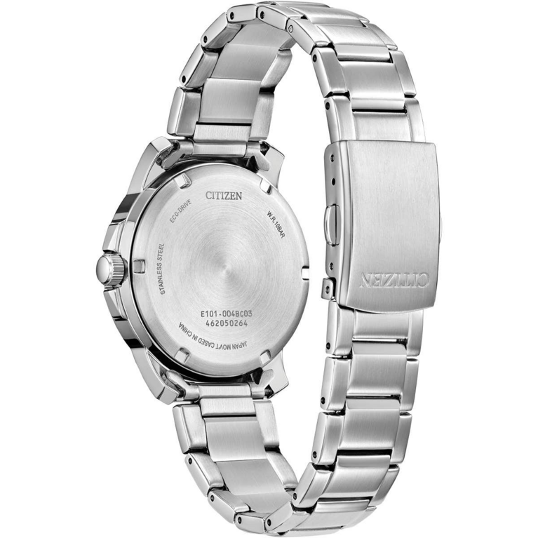 Citizen Eco-Drive Sport Black Dial Stainless Steel Mens Watch (37mm) BM8180-62E