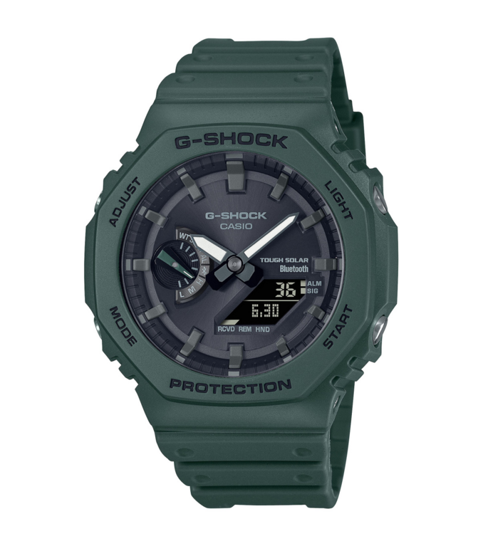 G-SHOCK 2100 Collection Bluetooth® Solar Green Resin Watch GA-B2100-3AER