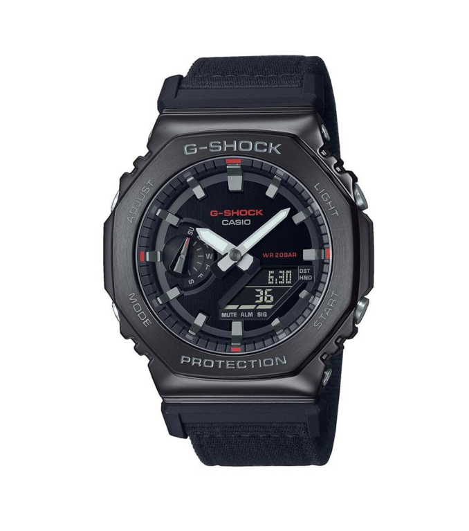 G-SHOCK 2100 Series Utility Metal Collection Stainless Steel & Resin Quartz Watch GM-2100CB-1AER