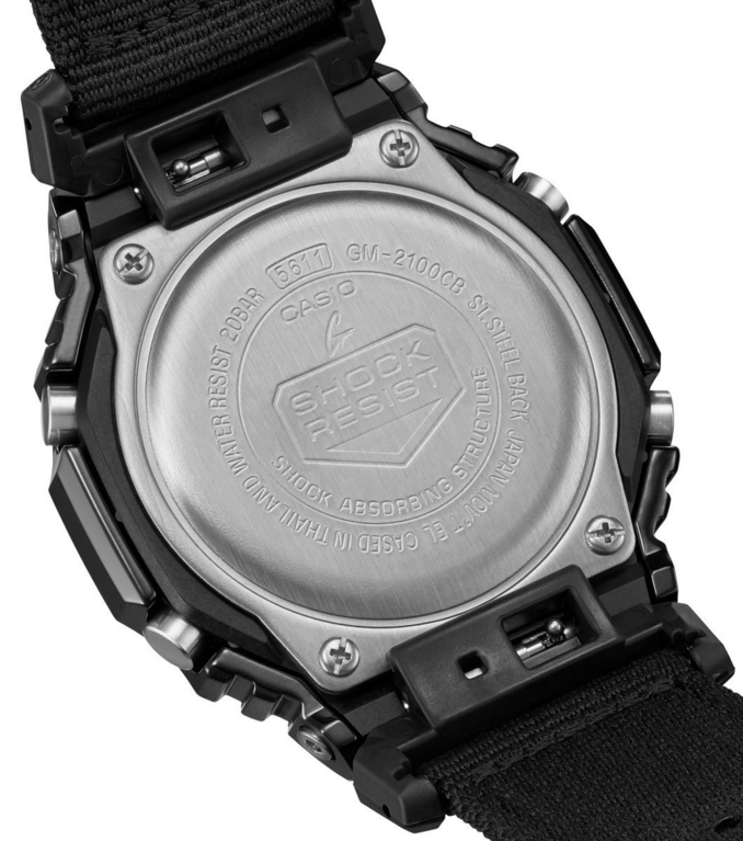 G-SHOCK 2100 Series Utility Metal Collection Stainless Steel & Resin Quartz Watch GM-2100CB-1AER