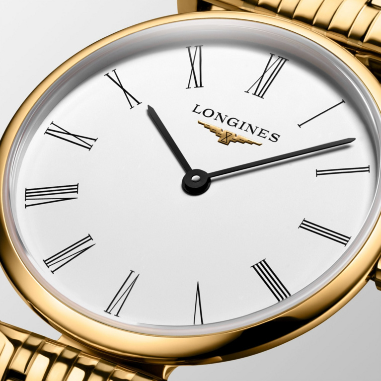 Longines La Grande Classique de Longines White Dial PVD Gold Plated Womens Quartz Watch L42092118