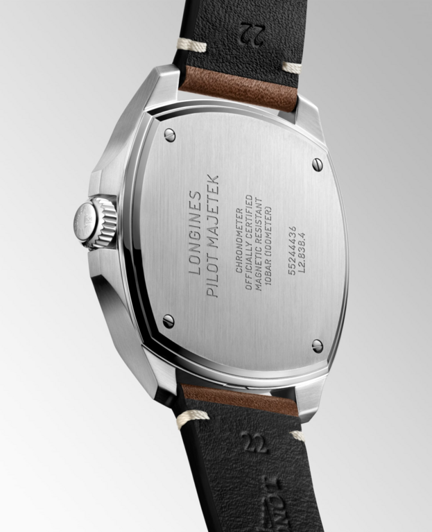 The Longines Heritage Avigation Pilot Majetek Box Edition Stainless Steel Chronometer Mens Watch L28384539