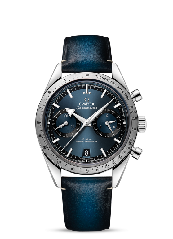 Omega Speedmaster '57 Blue Dial Co‑Axial Master Chronometer Stainless Steel Mens Chronograph Watch 33212415103001