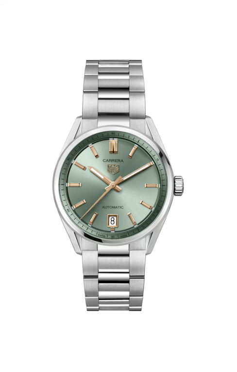 TAG Heuer Carrera Calibre 7 Green Dial  Stainless Steel Womens Watch WBN2312.BA0001