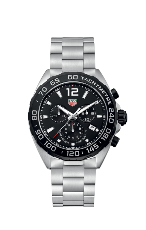 TAG Heuer Formula 1 Black Dial Stainless Steel Mens Quartz Chronograph Watch CAZ1010.BA0842