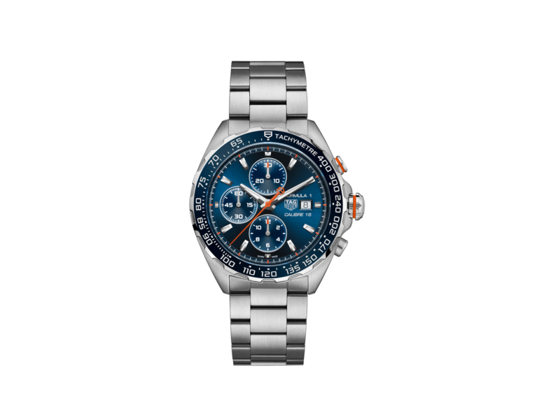 TAG Heuer Formula 1 Calibre 16 Automatic Blue Dial Stainless Steel Mens Chronograph Watch CAZ201G.BA0876