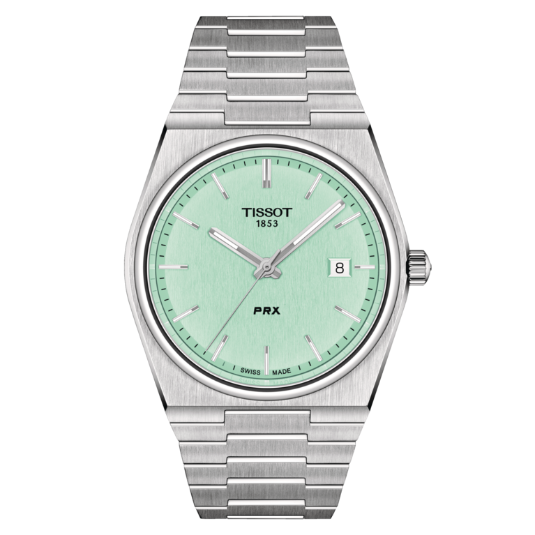 Tissot PRX Mint Dial Stainless Steel Mens Quartz Watch T1374101109101