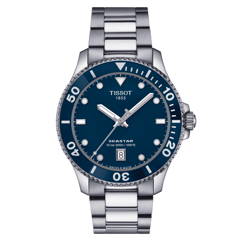 Tissot Seastar 1000 Blue Dial Stainless Steel Unisex Quartz Watch T1204101104100