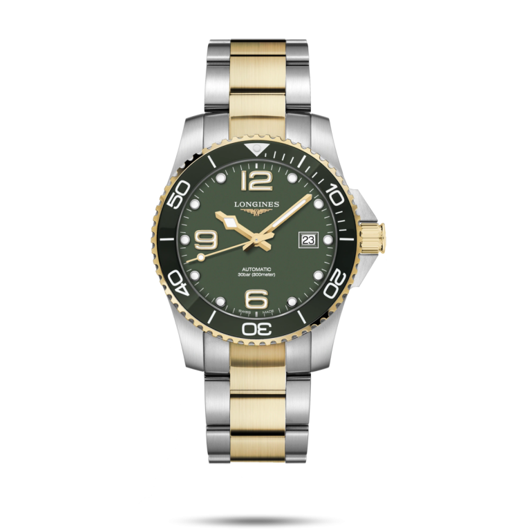 Longines HydroConquest Green Dial Two Tone Mens Watch L37813067