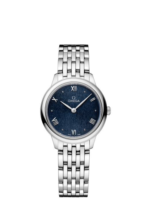 Omega De Ville Prestige Blue Dial Stainless Steel Womens Quartz Watch 27.5mm 43410286003002
