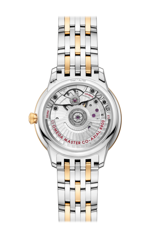 Omega De Ville Prestige Co-Axial Master Chronometer Mother of Pearl Dial Two Tone Womens Watch 43420342005002