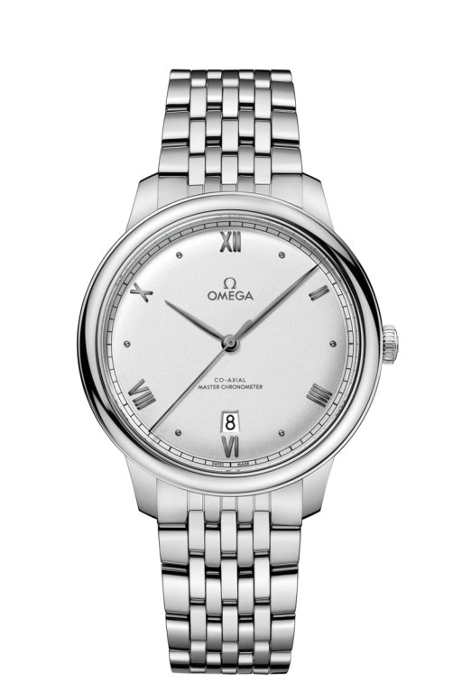 Omega De Ville Prestige Co-Axial Master Chronometer Silver Dial Stainless Steel Mens Watch 43410402002001