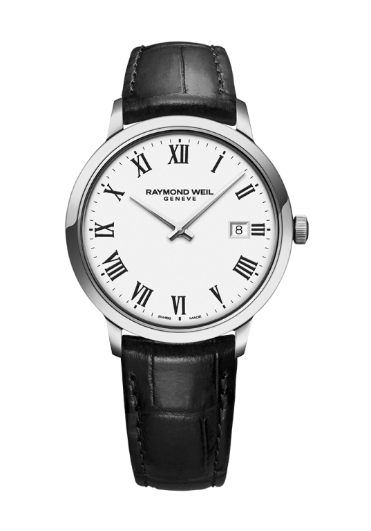 Raymond Weil Toccata White Dial Stainless Mens Quartz Watch 39mm 5485-STC-00300