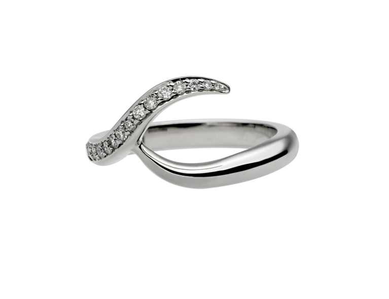 Shaun Leane Platinum Entwined Inward Diamond Set Wedding Ring EN025.PLWHRZM