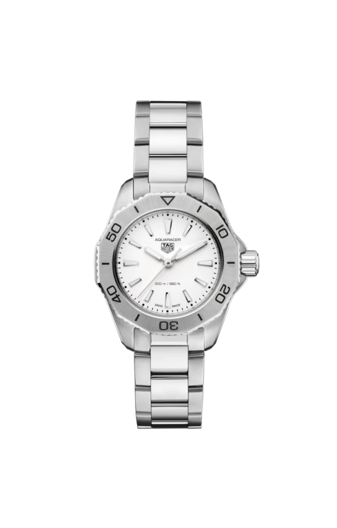 TAG Heuer Aquaracer Professional 200 Silver Dial Stainless Steel Womens Quartz Watch WBP1411.BA0622