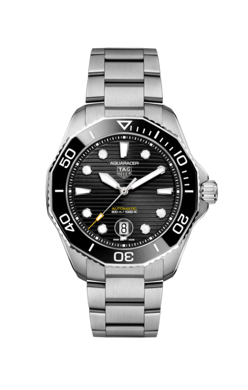 TAG Heuer Aquaracer Professional 300 Black Dial Calibre 5 Automatic Stainless Steel Mens Watch WBP201A.BA0632