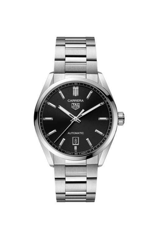 TAG Heuer Carrera Calibre 5 Black Dial Stainless Steel Mens Watch WBN2110.BA0639