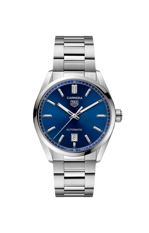TAG Heuer Carrera Calibre 5 Blue Dial Stainless Steel Mens Watch WBN2112.BA0639
