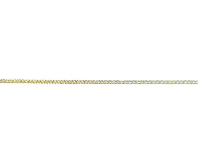 18ct Yellow Gold Filed Curb Chain Link 18" Necklace