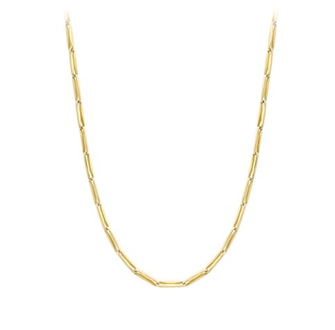 9ct Gold Elongated Chain Link 18" Necklace