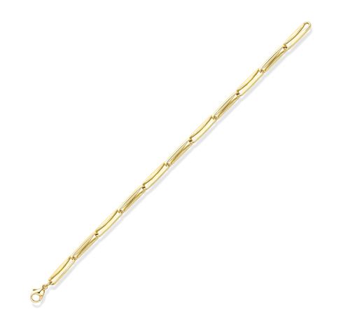9ct Gold Elongated Chain Link Bracelet